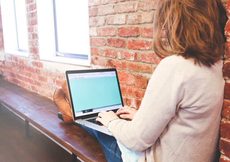 Executive Woman working on a laptop